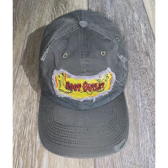 Timberland Pro Series Boot Outlet Gray Yellow Adjustable Baseball Hat Cap - Picture 2 of 12